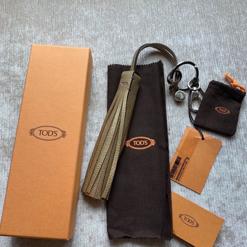 Tod’s Leather Tassel Keychain/Purse Charm